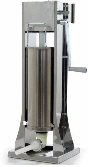 Vertikaler Wurstfüller Reber 8973 V INOX - 2 Geschwindigkeiten mit Gehäuse - Füllmenge 10 Kg