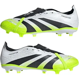 adidas Predator League Fold-Over Tongue Firm/Multi-Ground Fußballschuh Herren Cloud White/Core Black/Lucid Lemon 43 1/3