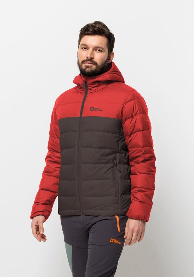 Jack Wolfskin Daunenjacke ATHER DOWN HOODY M braun M (50)