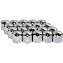 Eufab Radschraubenkappen 17 mm, verchromt, Metall