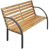 Furnicato Gartenbank 112 cm Massivholz Tanne