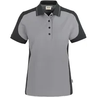 Hakro Damen Poloshirt Contrast Mikralinar® titan/anthrazit, 5XL