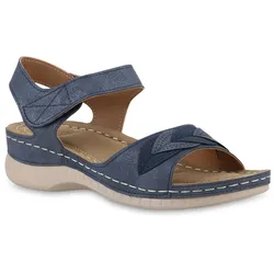 Damen Komfort Sandalen in Blau