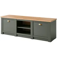 Furn.design TV-Lowboard grün Eiche Landhaus TV Unterteil 152 x