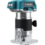 Drillpro Akku-Kantenfräse 350W Brushless Oberfräse, Kompakte Holzfräse zum Nuten, Kantenbearbeiten & Schnitzen, Ohne Akku