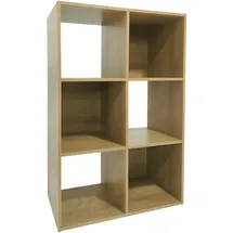 Hti-Living Bücherregal 6090 1-tlg. 6 Regalfächer 60 x 90 x 30 cm Braun
