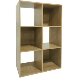 Hti-Living Bücherregal 6090 1-tlg. 6 Regalfächer 60 x 90 x 30 cm Braun