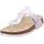 superfit Footbed Slippers Sandale Weiß/Silber 24