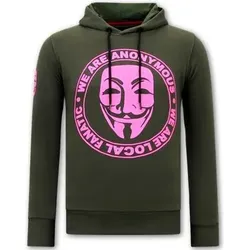 Local Fanatic  Sweatshirt We Are Anonymous Hoodie  in Grün, EU L