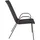 Garden Pleasure RIONA Gartenstuhl 55 x 73 x 94 cm schwarz 2 St.