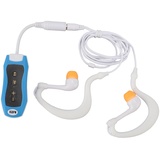 IPX8 Wasserdichter MP3-Player, Ergonomischer USB2.0-Musikplayer mit HiFi-Sound, Wasserdichter Kopfhörer Zum Schwimmen, Tauchen, Laufen, Skifahren (Blue)