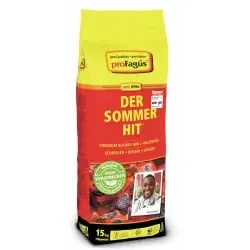 ProFagus Sommerhit Holzkohle Buchenholz, 15 kg 65655162 , 1 Beutel = 15 kg