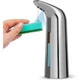 Automatischer Seifenspender Mit Sensor, Wasserdichter, Berührungsloser Infrarot-seifenspender Für Bad, Küche, Hotel, Restaurant – Silber