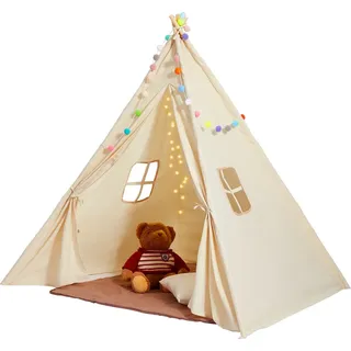 Vevor Spielzelt Kinder Tipi-Zelt 1–5 Jahre, Altes Kleinkindzelt Spielhaus