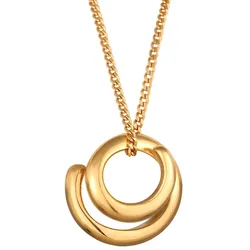 Elli Kreis Rund Wickeldesign 925 Sterling Silver Ketten   Damen