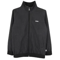 BOSS für Jungen. J51963 Jogging-Strickjacke schwarz (6años= 114cm), Lässig, Polyester, Kinderbekleidung
