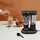 Prixton Capri Kaffeemaschine schwarz mit Mahlwerk und Tropfsystem