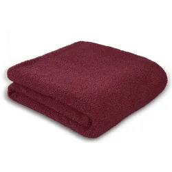 Wohndecke BIEDERLACK "Teddy", lila (berry), B:150cm L:200cm, Polyester, Wohndecken, besonders kuschelig und anschmiegsam