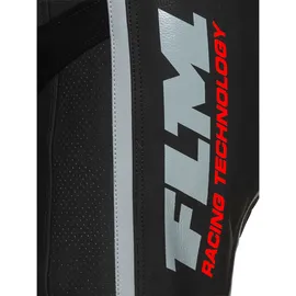 FLM Sports Lederkombi Assen 2-tlg. schwarz/rot 54 - Motorradbekleidung - Sport Motorradbekleidung
