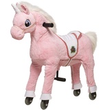 animal riding animal riding, Rosa, S Reitpferd, Einhorn Rosalie (für Kinder ab 3 Jahren, Sattelhöhe 56 cm, mit Rollen) ARU009S, S