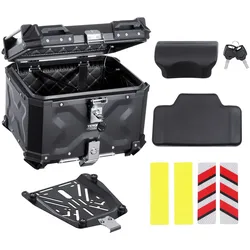 VEVOR Motorradkoffer Top Case Universal Motorrad Tasche 55L Topbox Aluminium