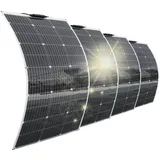 Aysolar 400W 12V Flexibel Solarpanel 4x100W 18V Monokristalline Photovoltaik Solarmodule für Batterien, Wohnmobil,Boote, Wohnwagen, Van und andere Unregelmäßige Oberflächen