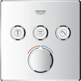 Grohe SmartControl Unterputzmischer, drei Absperrventile, eckige Rosette, 3 Verbraucher, chrom, 29149000