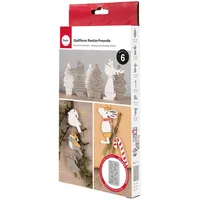 Rayher Silikon Gießform Rentierfreunde 14,5 x 26 x 1 cm