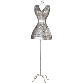 Casablanca modernes Design Casablanca - Büste, Kleiderbüste - Purley - Metall - antik-Silber - H155cm, B41cm