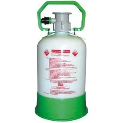 Reinigungsbehälter 5l (Fitting zur Auswahl), Zapfkopf:Flach