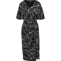 s.Oliver Midikleid Wickeloptik Schwarz 36