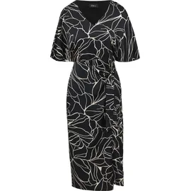 s.Oliver Midikleid Wickeloptik Schwarz 36