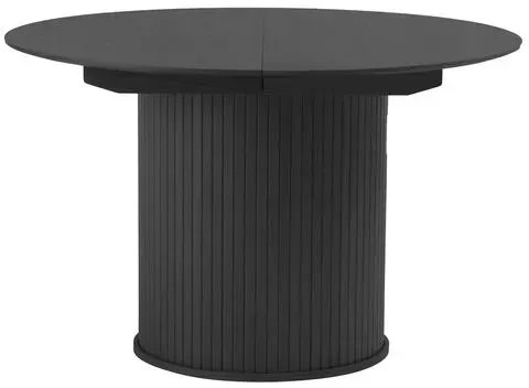 Esstisch mit Auszug Nola Ø 120/167 cm Holz Schwarz 120