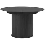 Esstisch mit Auszug Nola Ø 120/ 167 cm Holz Schwarz 120