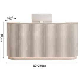 360Home Salon Empfangstisch Theke Tresen Kasse Laden Beige
