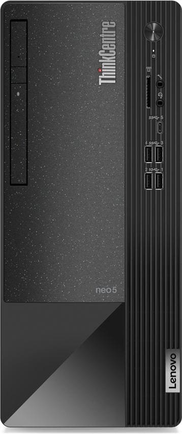 Lenovo ThinkCentre neo 50t i5-12400 Tower Intel CoreTM i5 DDR4-SDRAM SSD Windows 11 Pro PC Black (Intel Core i5-12400, 8 GB, 512 GB, SSD, Not Available), PC, Grau, Schwarz