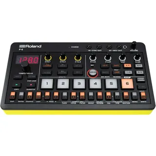 Roland P-6 Creative Sampler | Granulares Sounddesign | Leistungsstarker Sequencer | Integrierte Tastatur | Custom-Loops | Integriertes Mikrofon | Hands-on-Effekte | USB-C