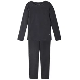 Reima Lani Langarm-basisschicht-set - Black melange - 18-24 Monate