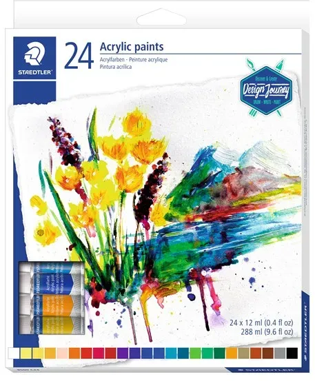 Acrylic paint tubes 24pc