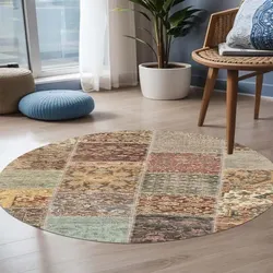 Bamyum Nadine Bedruckter 200x200 Teppich Chenille-Druck Maschinell Hergestellt