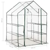 vidaXL Gewächshaus Alu Transparent HKP 4 mm 2,04 m2