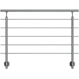 DOLLE Geländer-Komplettset 150 cm Wandmontage Aluminium