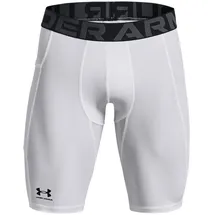 Under Armour HG Armour Lng Shorts Weiß/Schwarz XXL