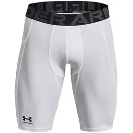 Under Armour HG Armour Lng Shorts Weiß/Schwarz XXL