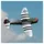 HANGAR 9 RC-Flugzeug P-47D Thunderbolt ARF schwarz/silber