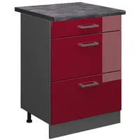 Vicco Schubladenschrank R-Line 60 x 60 x 81,6 cm Rot