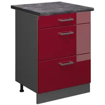 Vicco Schubladenschrank R-Line 60 x 60 x 81,6 cm Rot