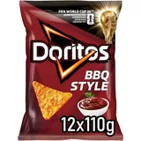 Doritos Barbecue - Tortilla Chips mit BBQ Geschmack - Herzhafter Barbeque Snack zum Knabbern aus Mais (12x110g)