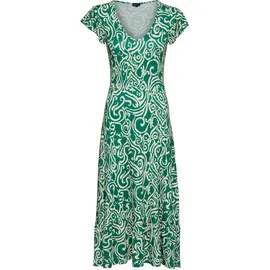 LAURA SCOTT Sommerkleid mit Alloverdruck & leicht gerafften Flügel-Ärmeln grün 38