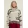 Studio Untold Rollkragenpullover oversized Jacquard-Strick Schwarz / Weiß XXL-XXXL
